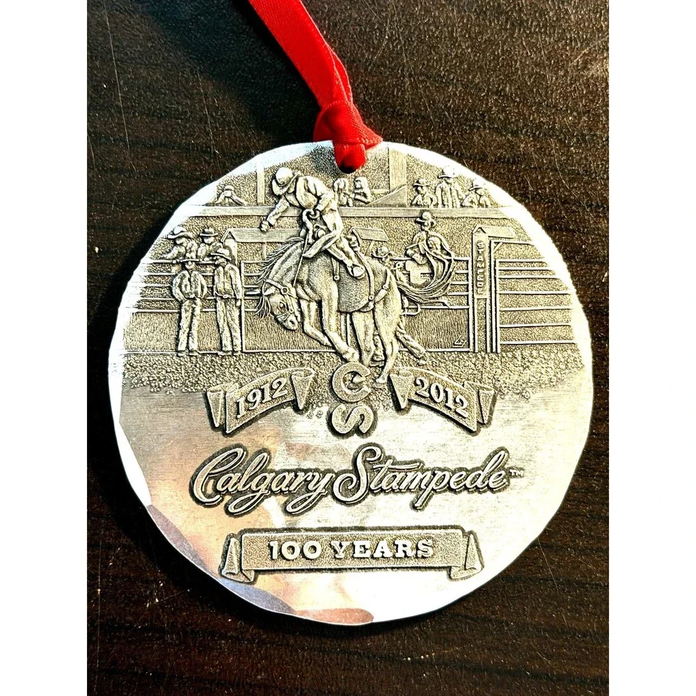Calgary Stampede 100 Years 2012 Christmas Ornament Souvenir 3-inch Round Rodeo